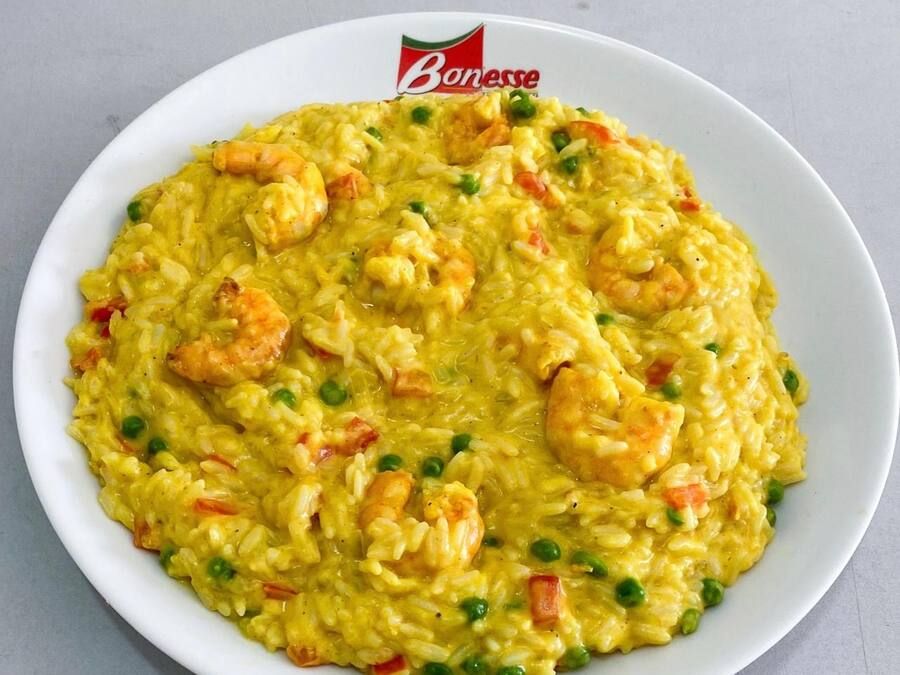 Risoto de Açafrão com Camarão