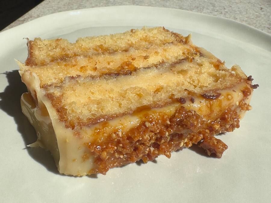 Fatia de torta crocante